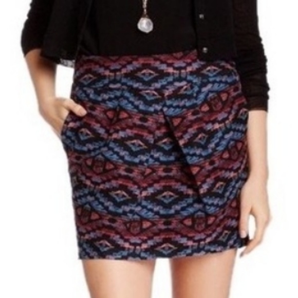 WESTON Aztec Jacquard Angelina Anthropologie Skirt - Picture 2 of 7